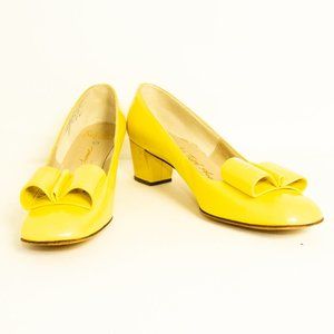 Safina made for Saks Fifth Ave Yellow Heels